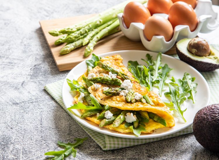 omelette aux asperges sauvages